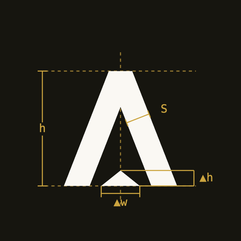 Construction of the Nomad A inner arrow, the 5:2 waypoint